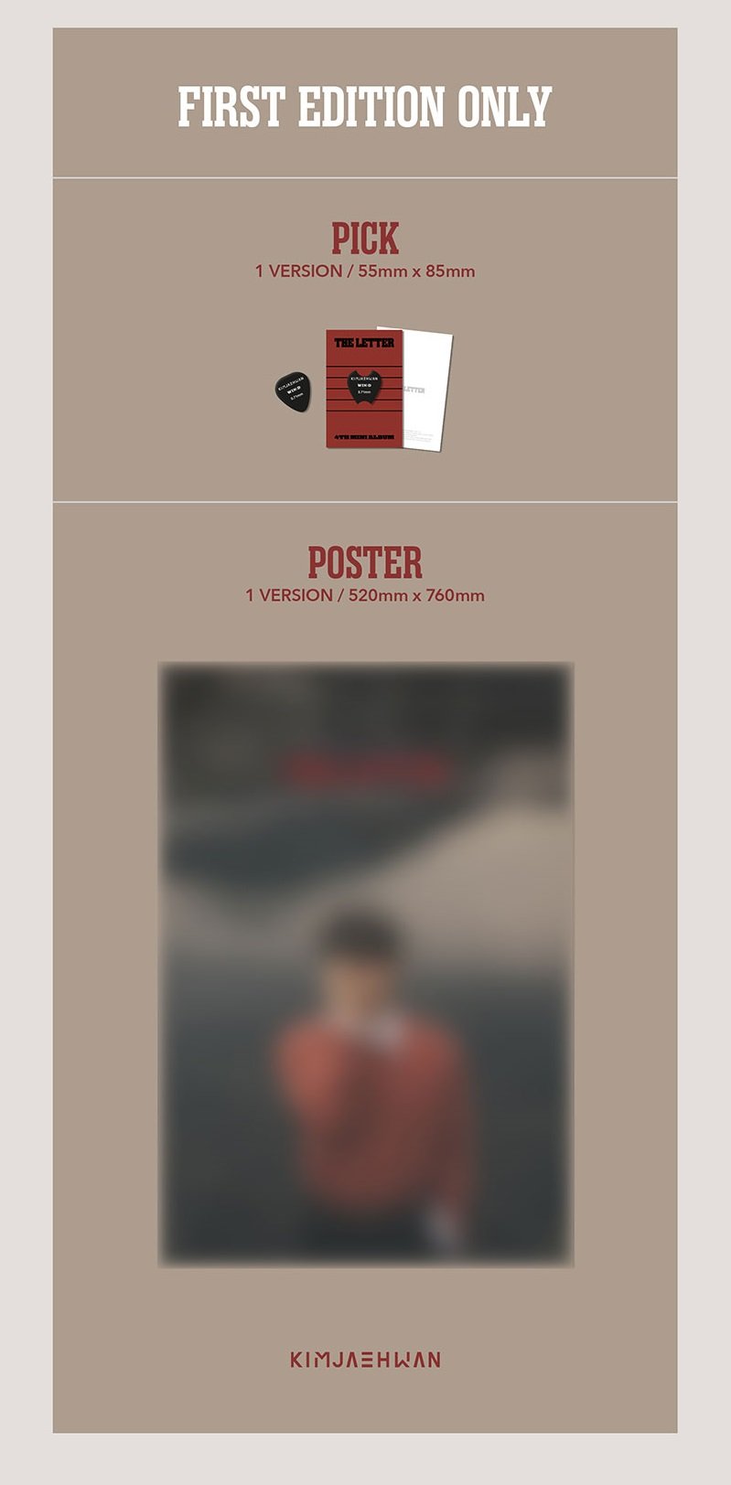 Kim Jae Hwan Mini Album Vol. 4 - THE LETTER