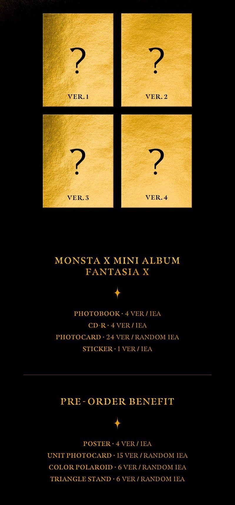MONSTA X MINI ALBUM - FANTASIA X