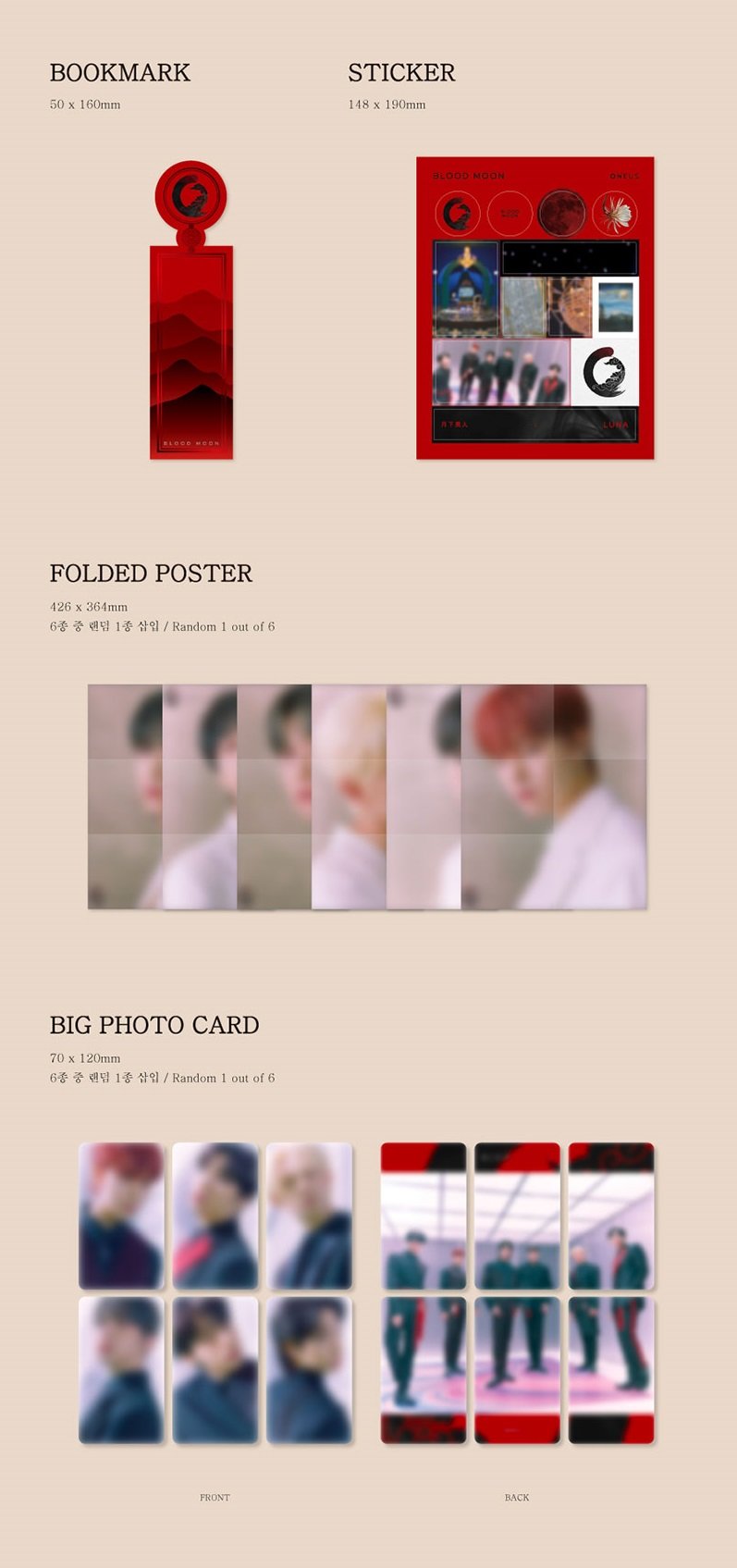 ONEUS Mini Album Vol. 6 - Blood Moon (Random Version)