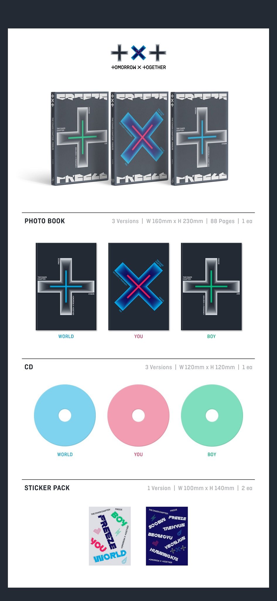 TXT VOL. 2 - THE CHAOS CHAPTER : FREEZE