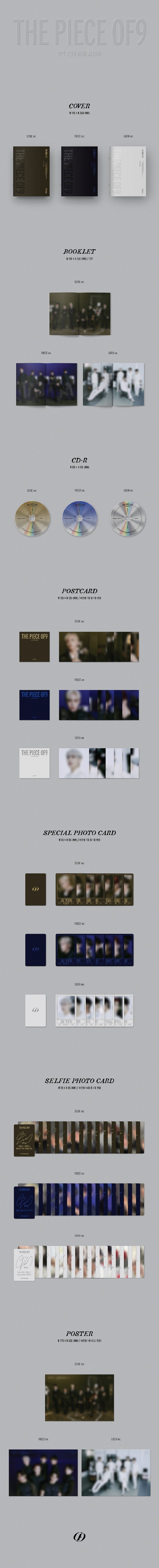 SF9 Mini Album Vol. 12 - THE PIECE OF9 (Random Version)