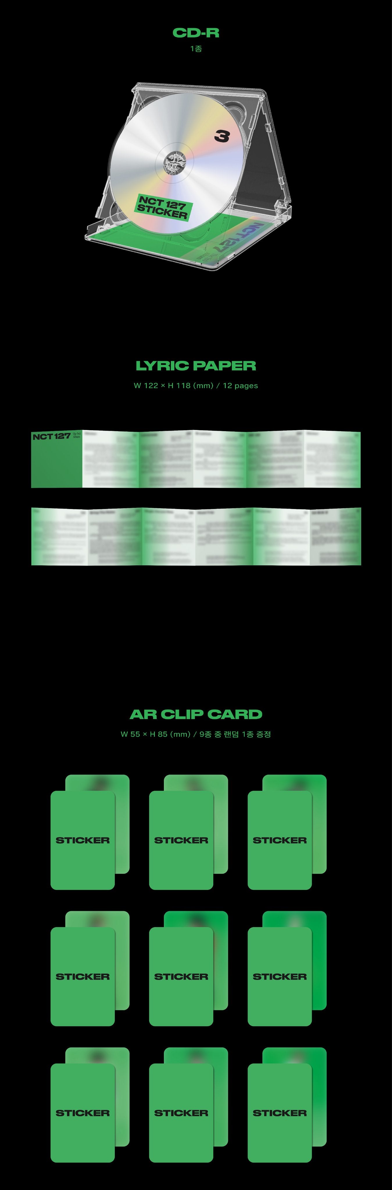 NCT 127 VOL. 3 - STICKER (JEWEL CASE VERSION)