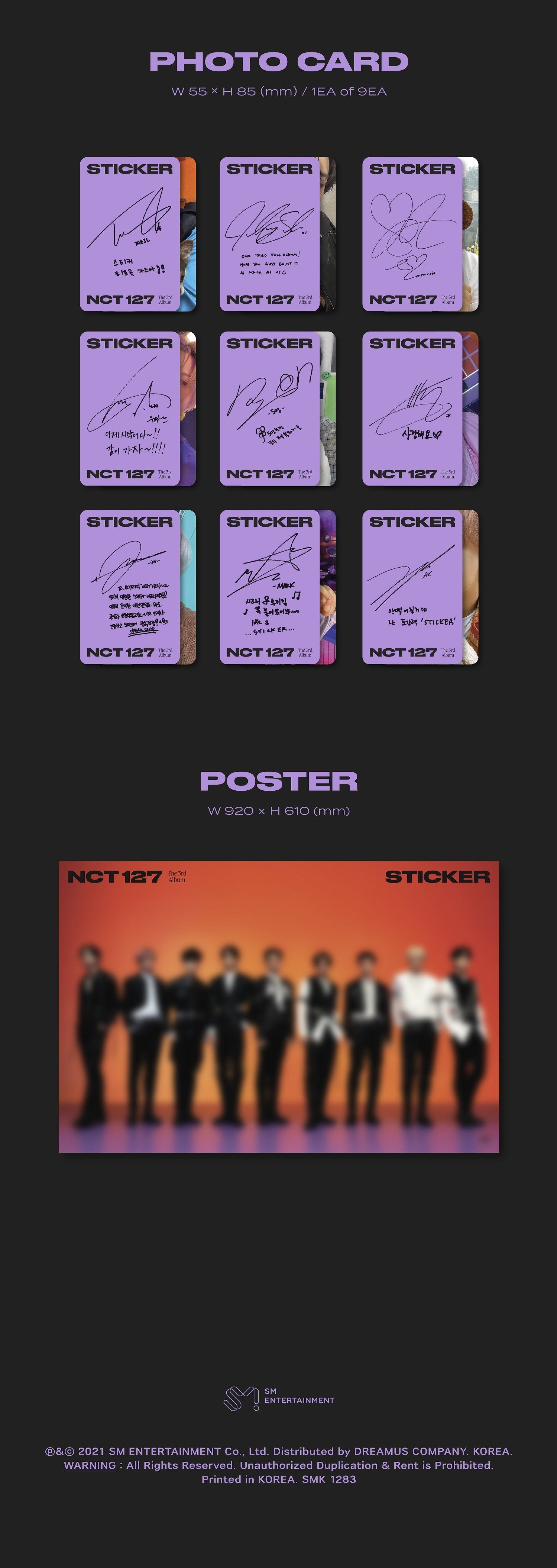 NCT 127 VOL. 3 - STICKER (PHOTOBOOK VERSION) (STICKER VERSION)