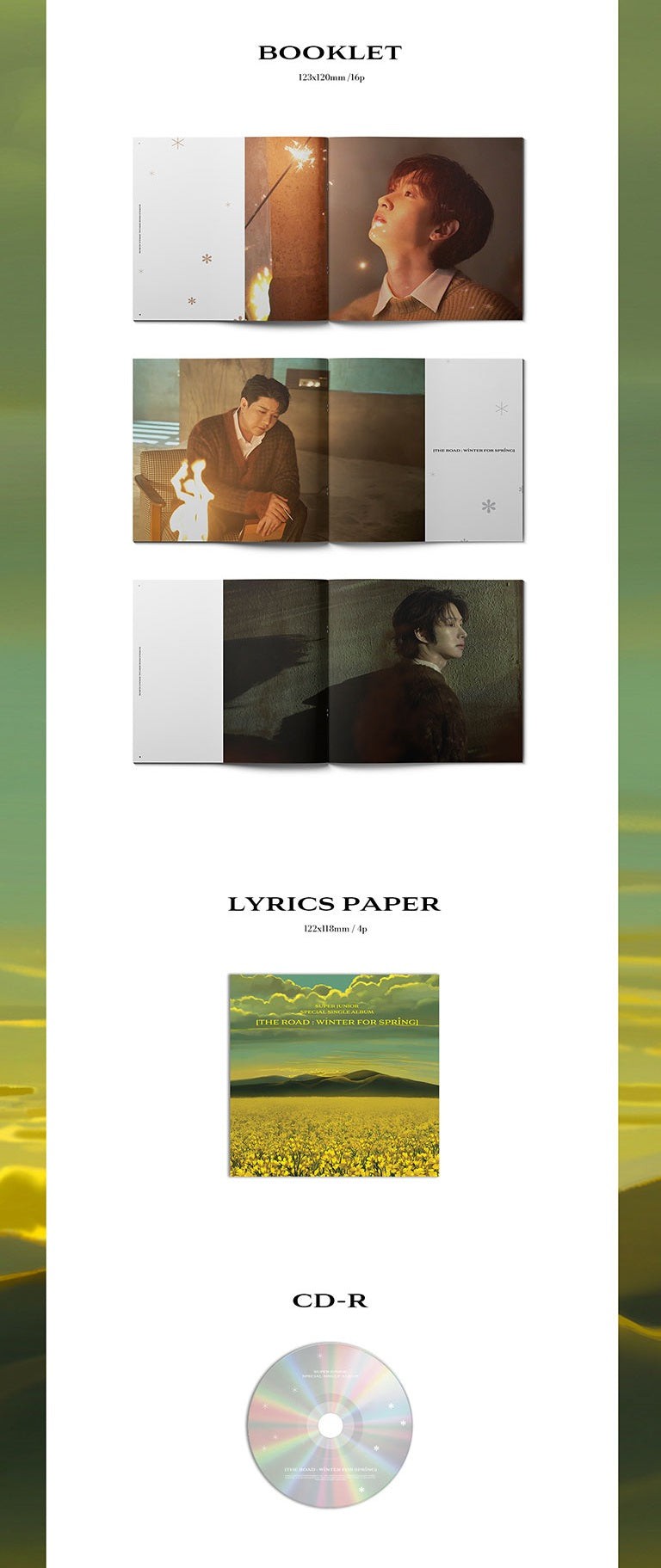 SUPER JUNIOR SPECIAL SINGLE ALBUM - THE ROAD: WINTER FOR SPRING (FIRST PRESS LIMITED EDITION)