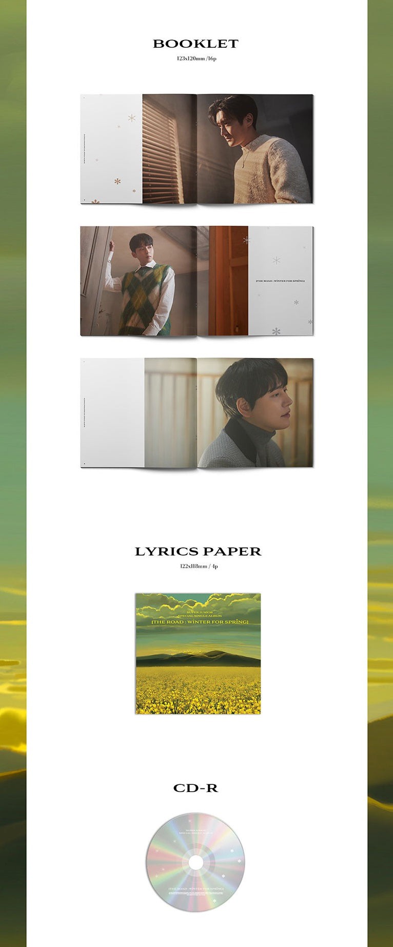 SUPER JUNIOR SPECIAL SINGLE ALBUM - THE ROAD: WINTER FOR SPRING (FIRST PRESS LIMITED EDITION)