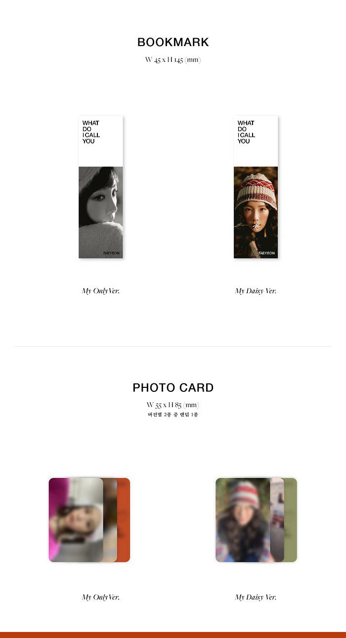 GIRLS' GENERATION: TAE YEON MINI ALBUM VOL. 4 - WHAT DO I CALL YOU