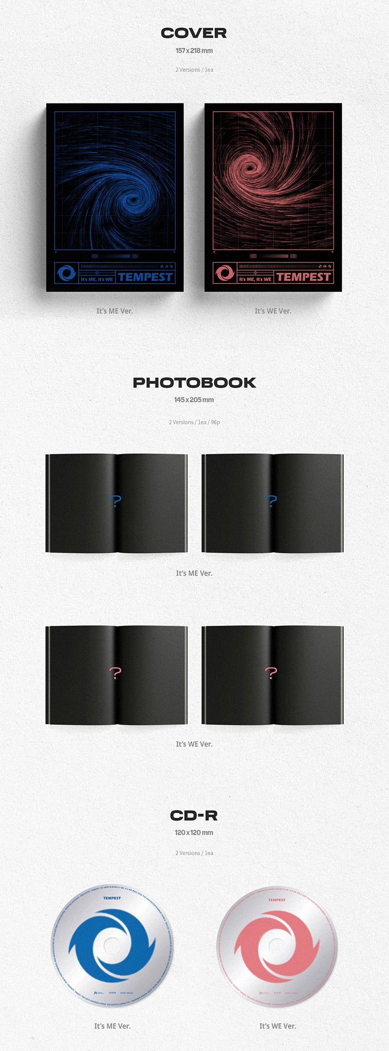 TEMPEST - 1st Mini Album: It’s ME, It's WE