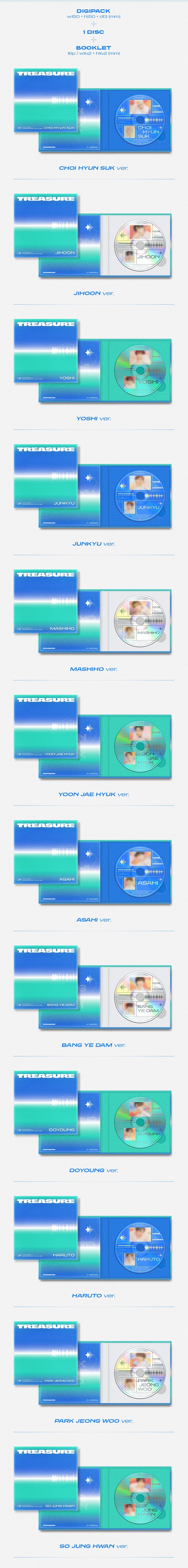 TREASURE Mini Album Vol. 1 - The Second Step : Chapter One (Digipack Version)