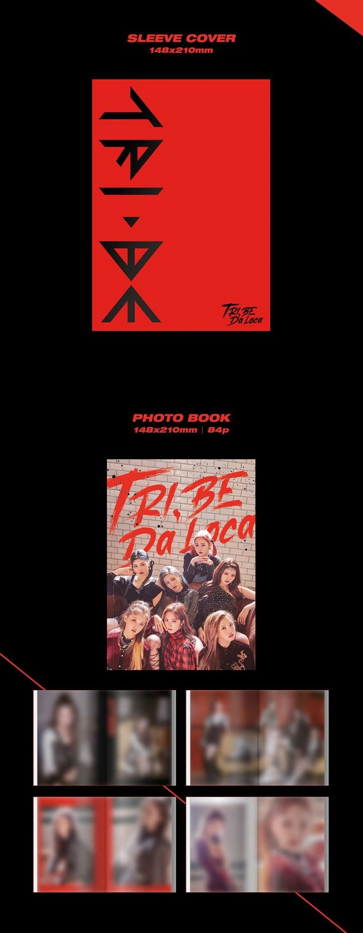 TRI.BE 1st Single Album - Da Loca