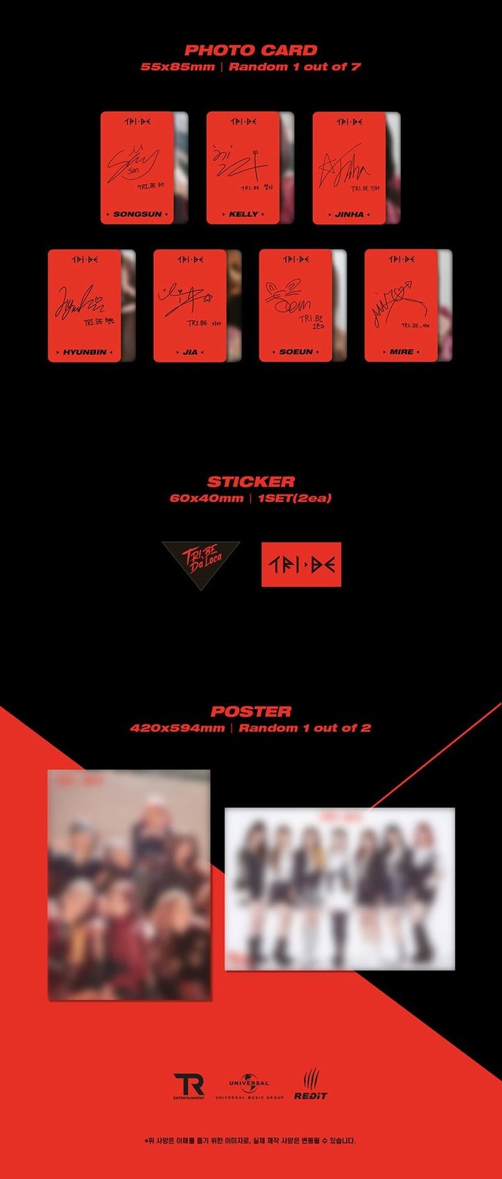 TRI.BE 1st Single Album - Da Loca