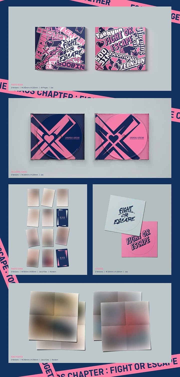 TXT VOL. 2 REPACKAGE - THE CHAOS CHAPTER : FIGHT OR ESCAPE (TOGETHER VERSION)