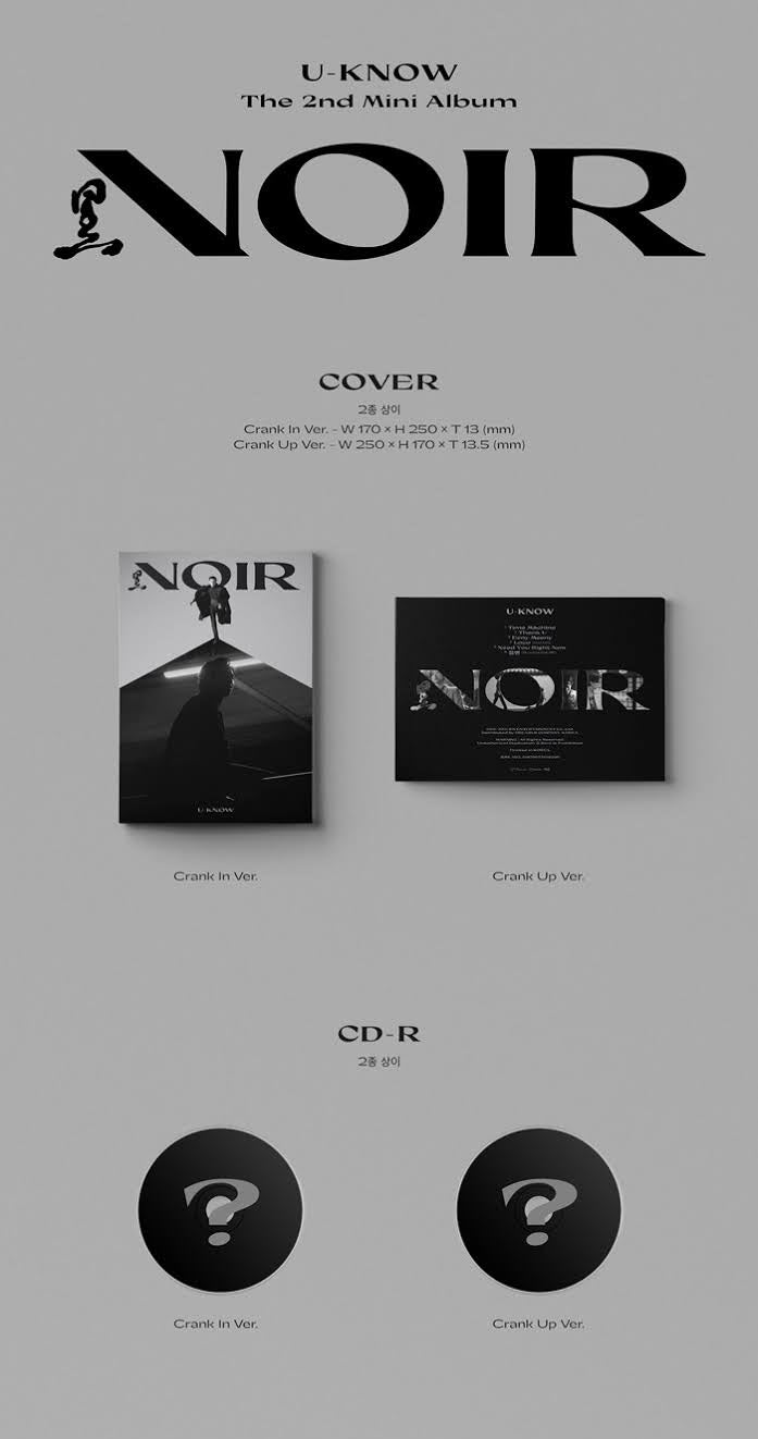 U-KNOW YUN HO(TVXQ) MINI ALBUM VOL. 2 - NOIR (RANDOM VERSION)