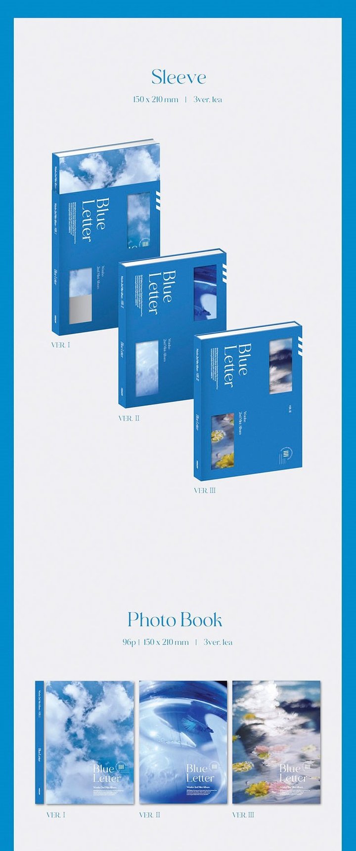 Won Ho Mini Album Vol. 2 - Blue Letter (Random Version)