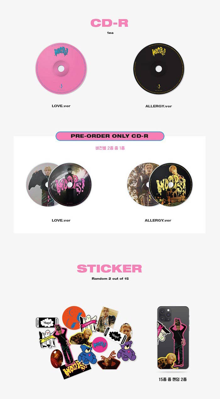 WOODZ MINI ALBUM VOL. 2 - WOOPS! (RANDOM VERSION)