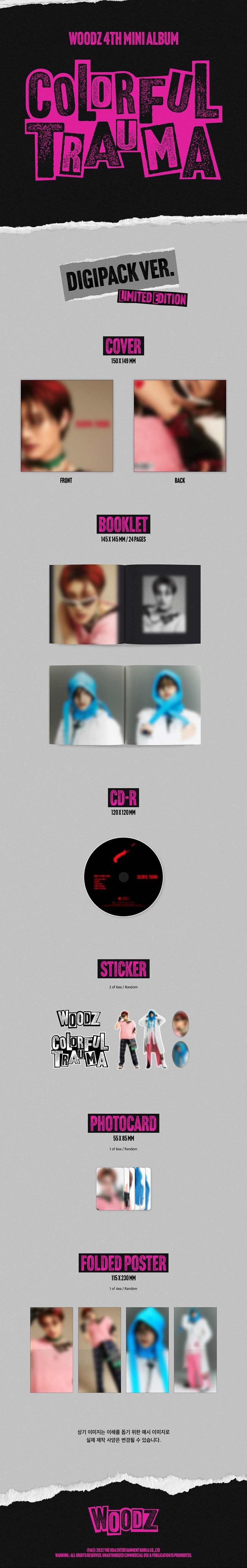 WOODZ Mini Album Vol. 4 - COLORFUL TRAUMA