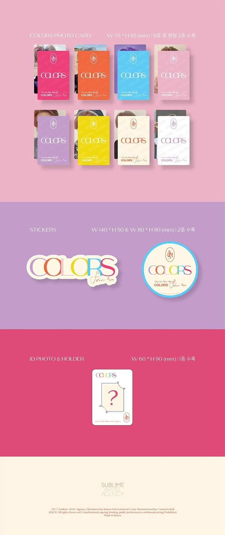 Young Jae Mini Album Vol. 1 - COLORS from Ars (Random Version)