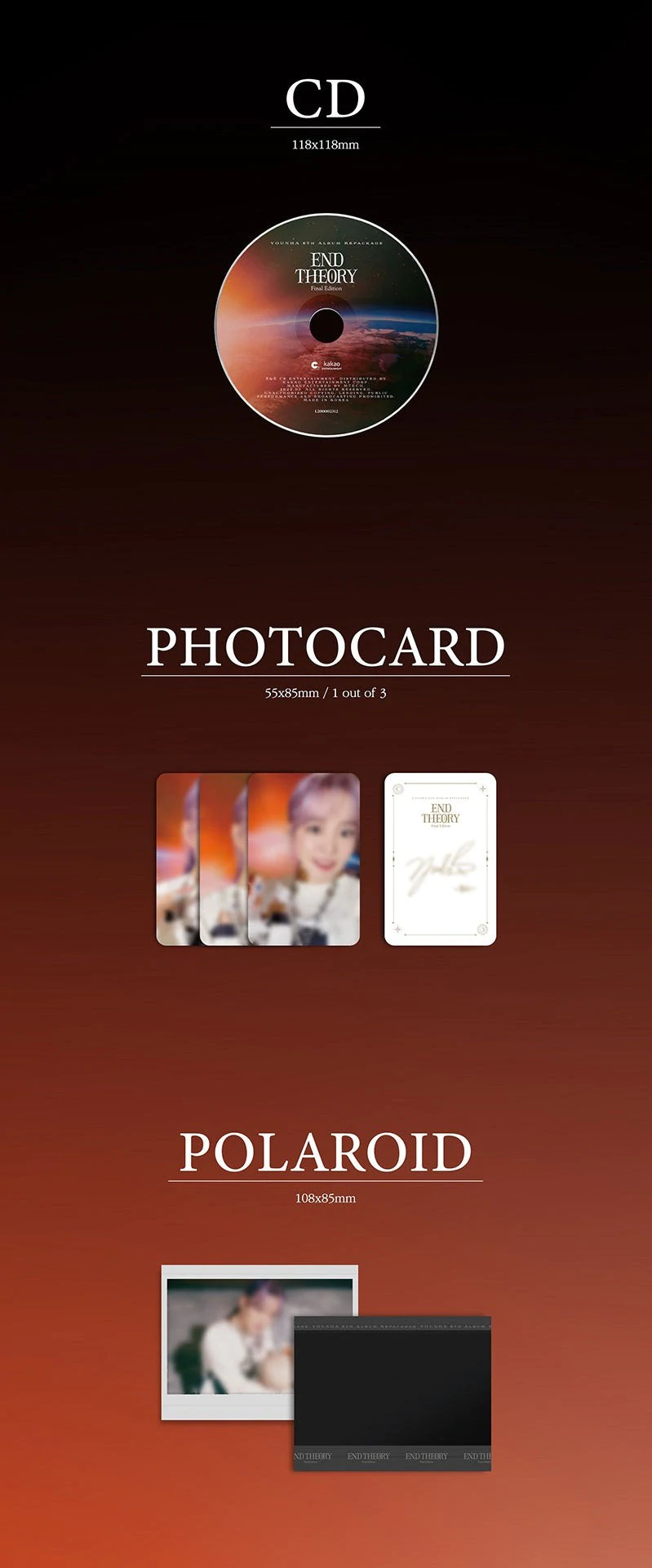 Younha Vol. 6 Repackage - End Theory final edition