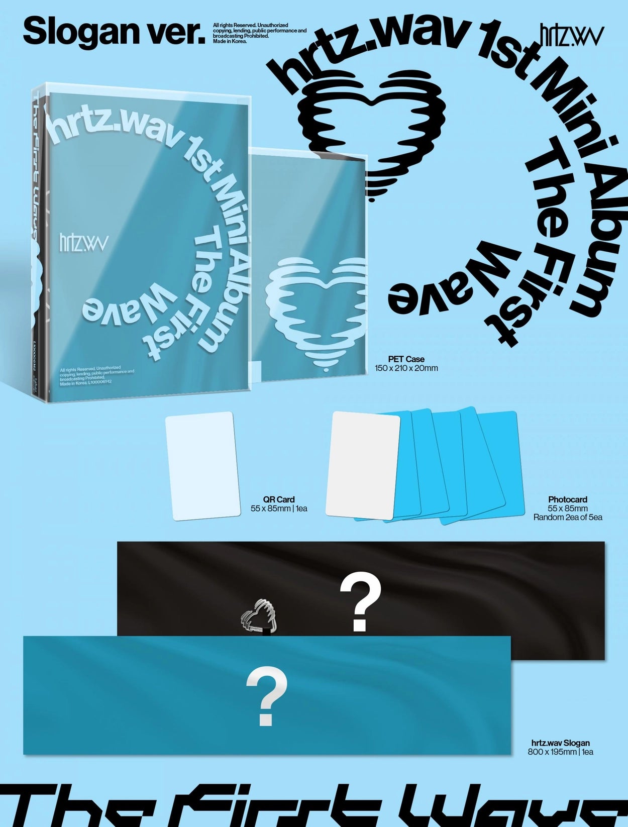 HRTZ.WAV 1ST MINI ALBUM - THE FIRST WAVE (SLOGAN VER.) (LIMITED EDITION)