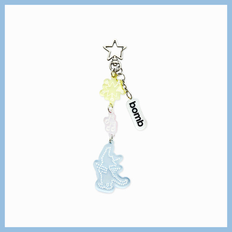 ILLIT - ILLIT 3RD MINI ALBUM 'BOMB' POP-UP STORE MERCH ACRYLIC KEYRING