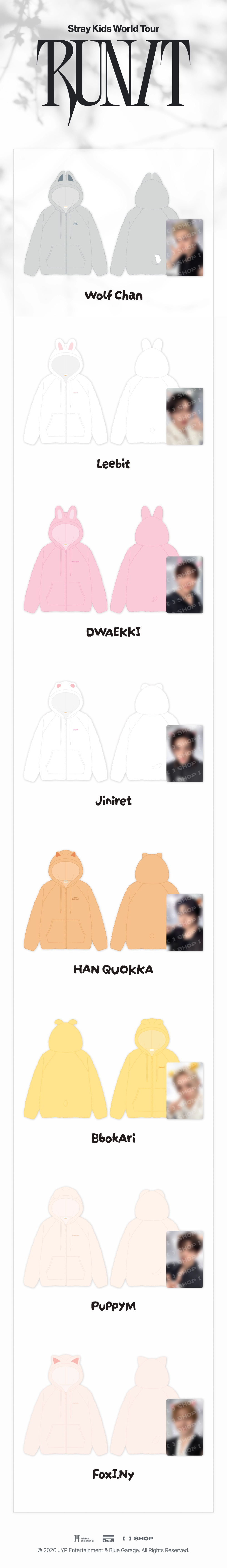 STRAY KIDS - [RUN IT SEOUL] SKZOO FLEECE HOOD ZIP-UP