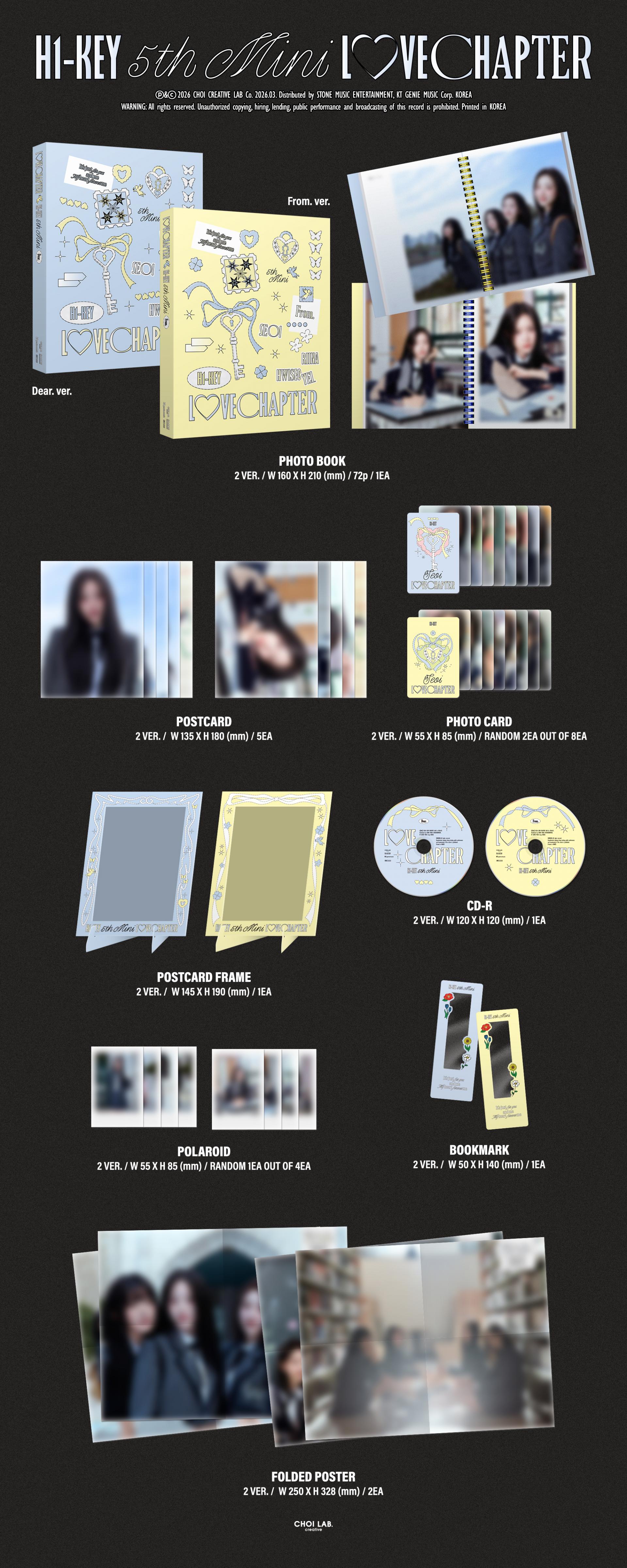 H1-KEY 5TH MINI ALBUM - LOVECHAPTER
