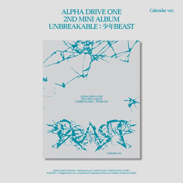 ALPHA DRIVE ONE 2ND MINI ALBUM - UNBREAKABLE : 少年BEAST (CALENDAR VER.)