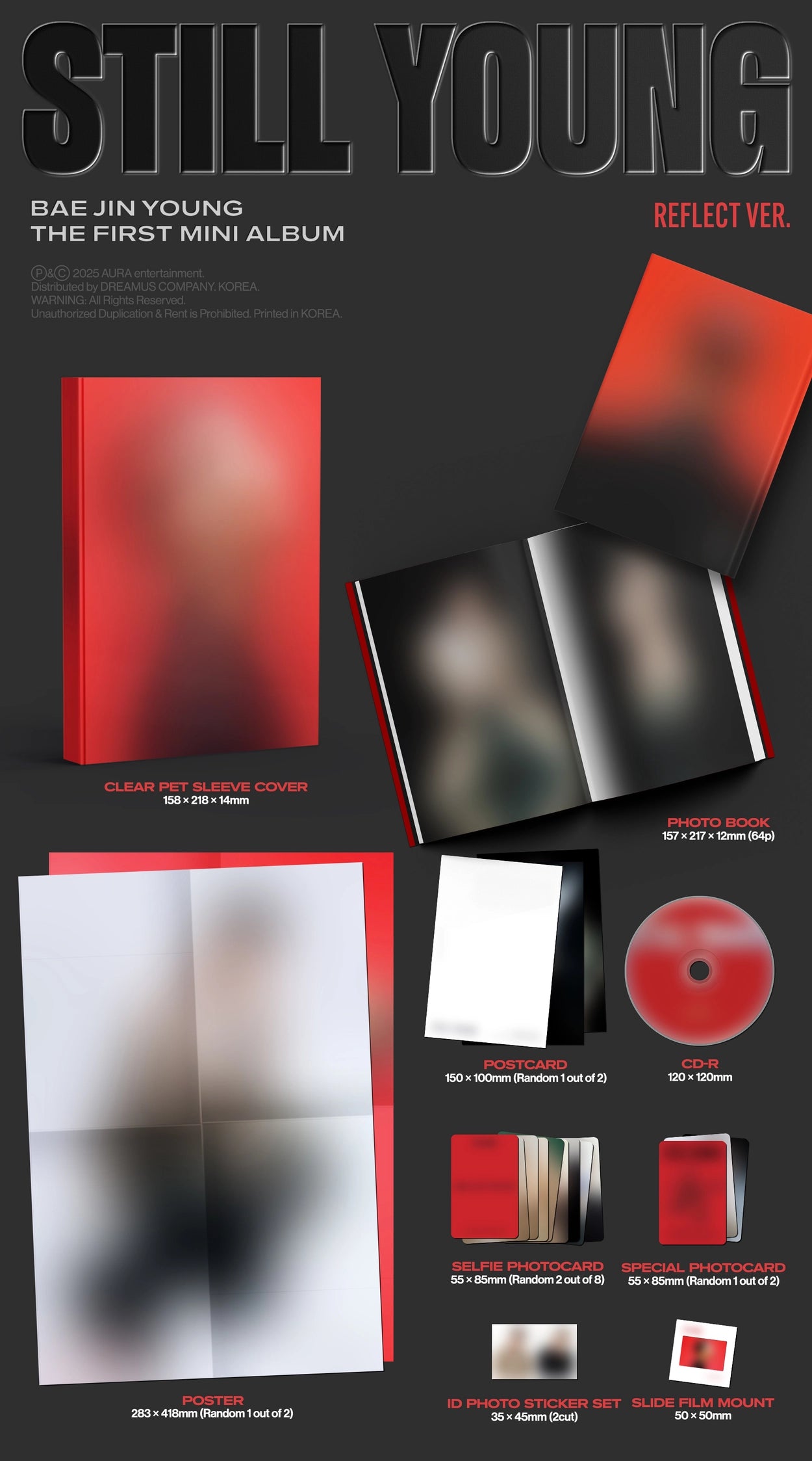 BAE JIN YOUNG 1ST MINI ALBUM - STILL YOUNG (REFLECT VER.)