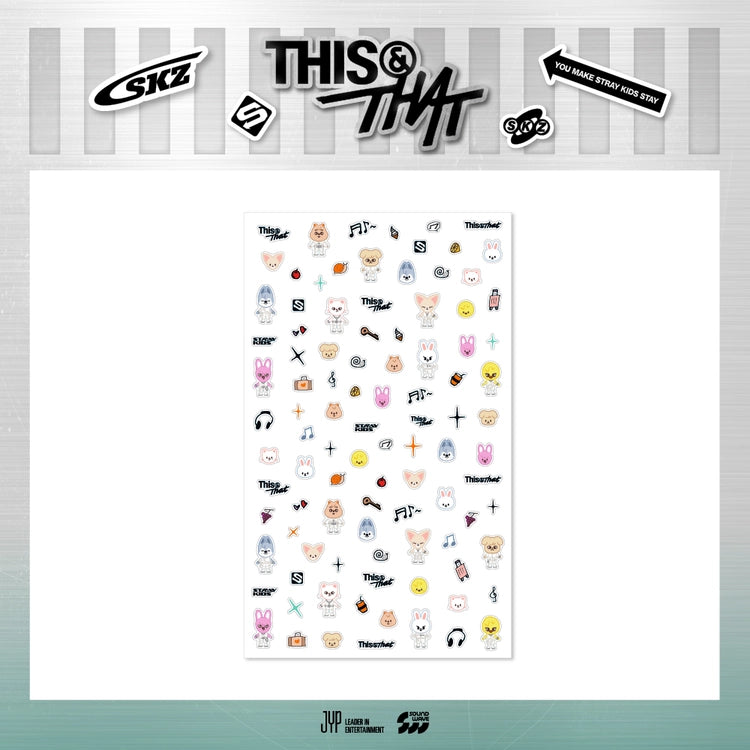 STRAY KIDS - [THIS & THAT] POP-UP MD SKZOO MICRO STICKER (WEEK 1)