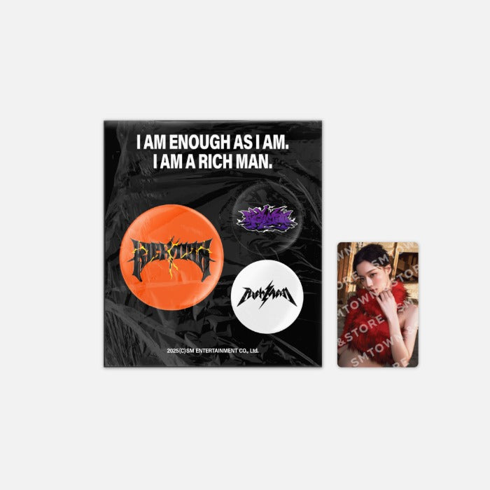 AESPA - 2025 AESPA WEEK [RICH MAN] PIN BUTTON SET