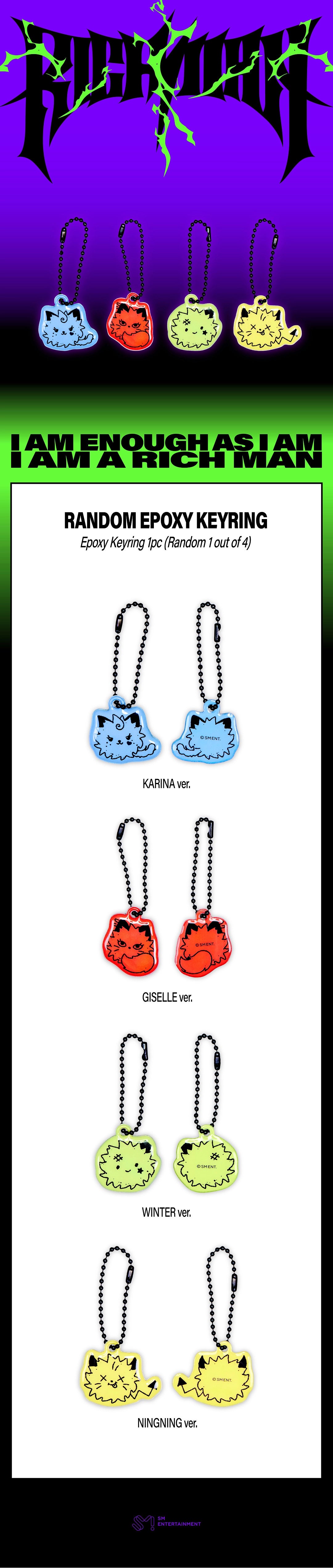 AESPA - 2025 AESPA WEEK [RICH MAN] RANDOM EPOXY KEYRING