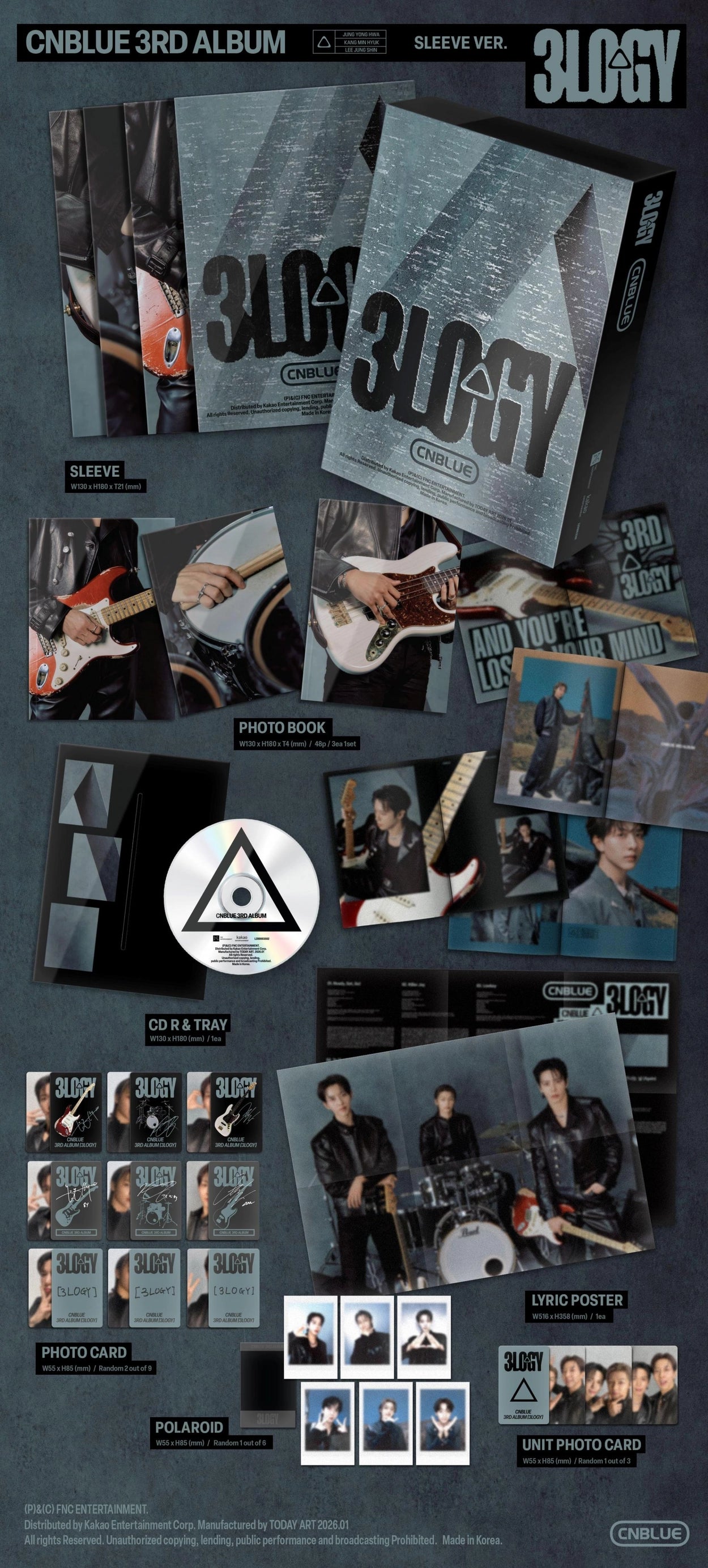 CNBLUE 3RD ALBUM - 3LOGY (SLEEVE VER.)