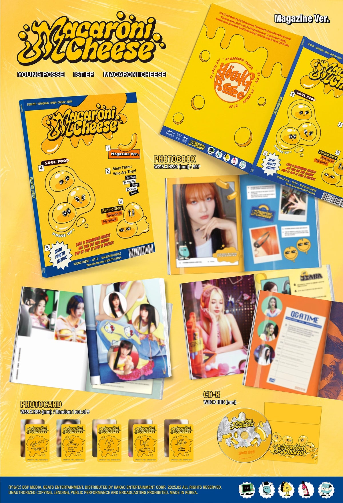 YOUNG POSSE EP - MACARONI CHEESE (MAGAZINE VER.)
