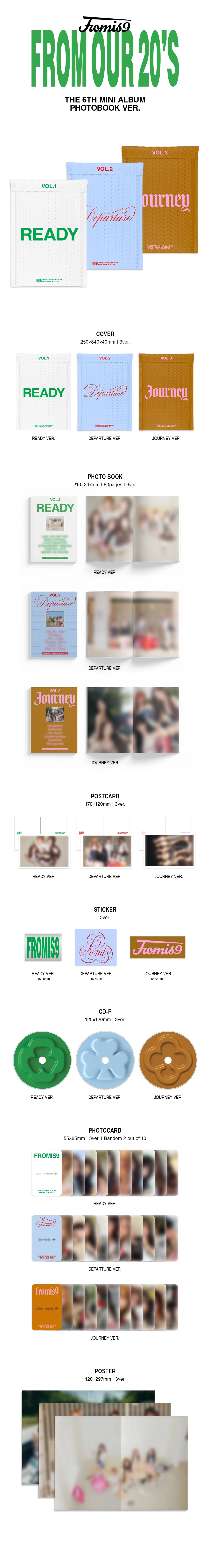 FROMIS_9 6TH MINI ALBUM - FROM OUR 20'S