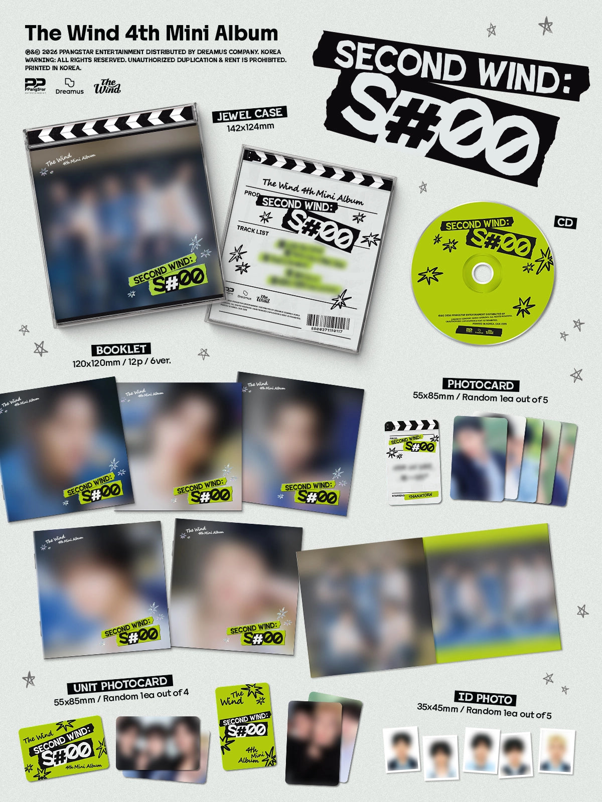 THE WIND 4TH MINI ALBUM - SECOND WIND: S#00 (JEWEL CASE VER.)