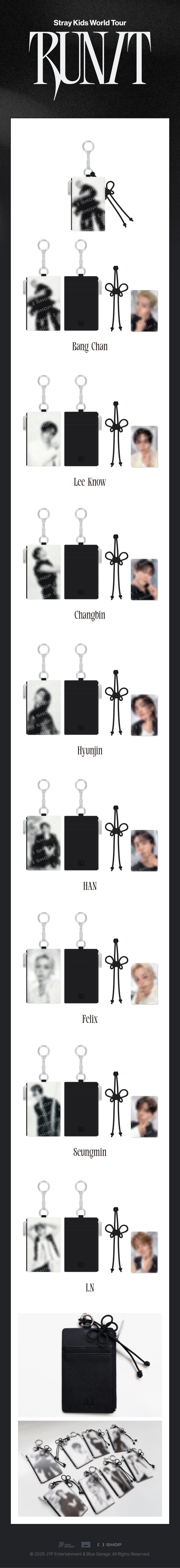 STRAY KIDS - [RUN IT SEOUL] CARD HOLDER KEYRING