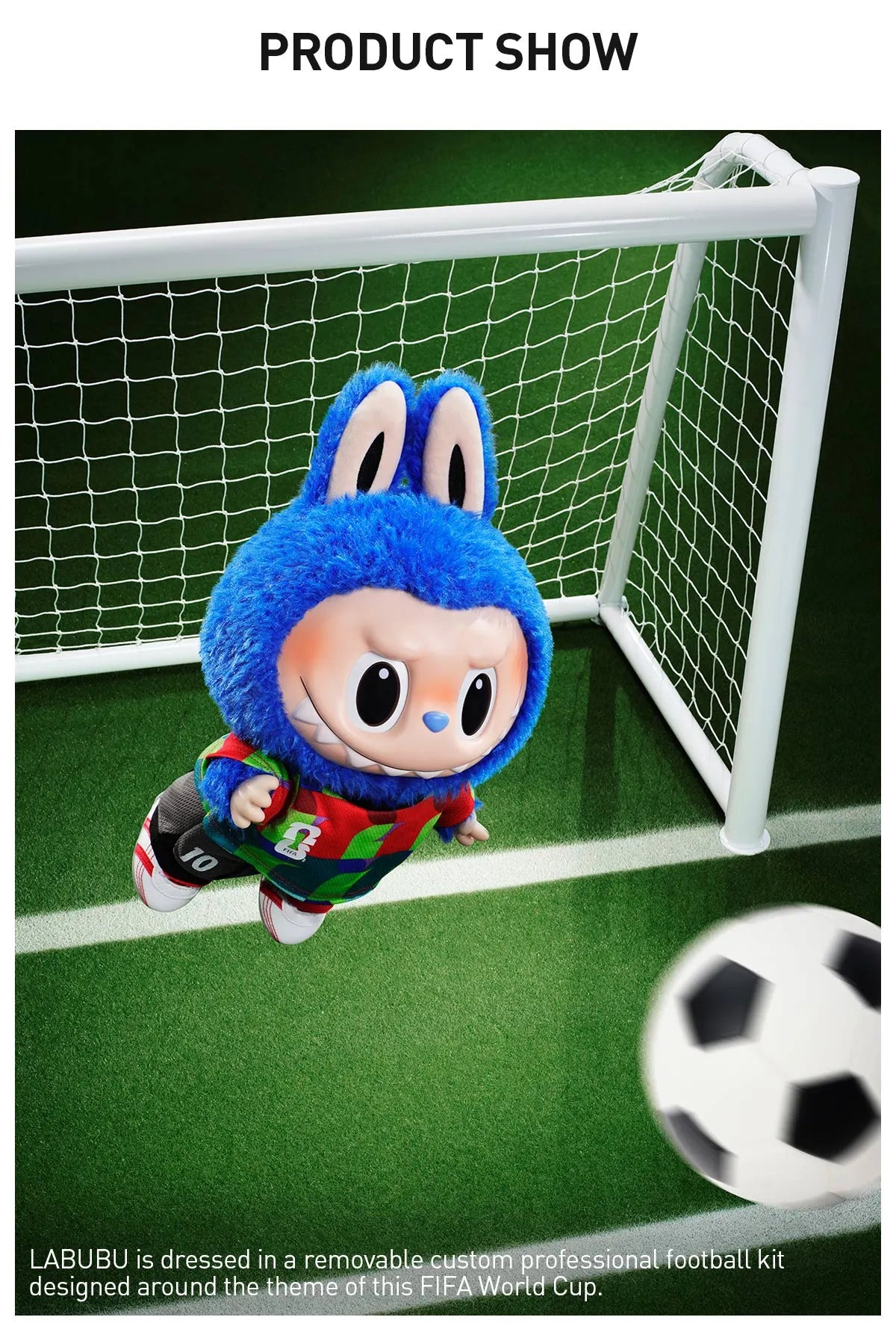 POP MART Authentic THE MONSTERS Labubu Plush Doll - FIFA SERIES
