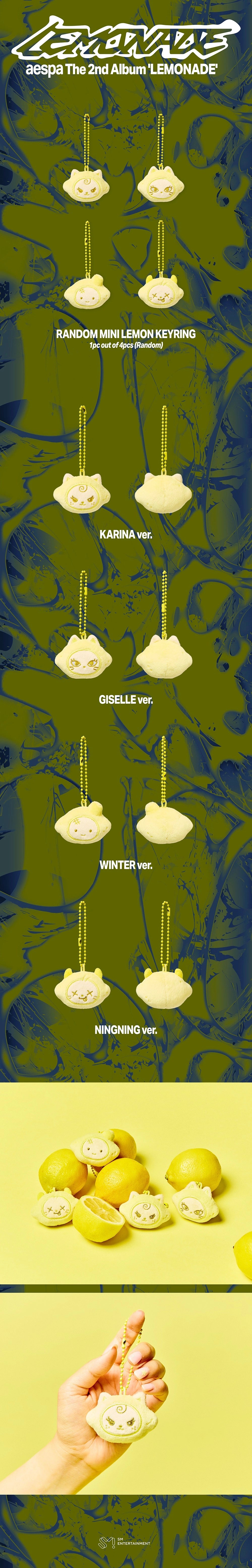 AESPA - [AESPA WEEK - MAKE IT LEMONADE MD] RANDOM MINI LEMON KEYRING