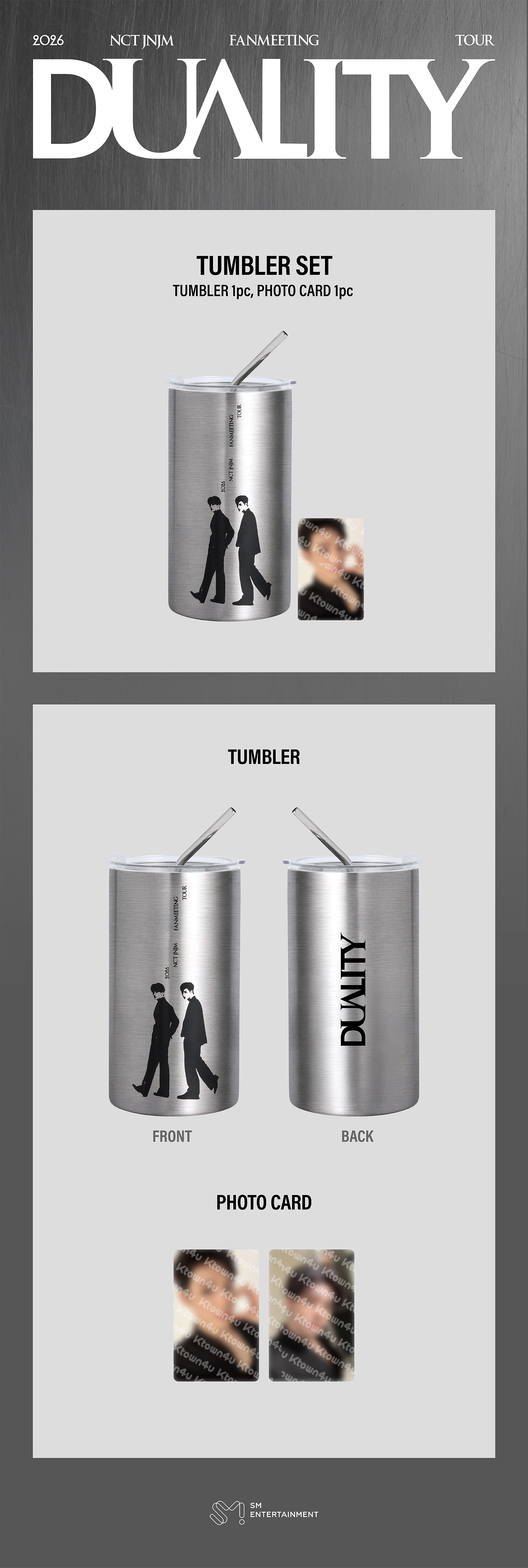 NCT JNJM - [FANMEETING TOUR [DUALITY] # SEOUL MD] TUMBLER SET