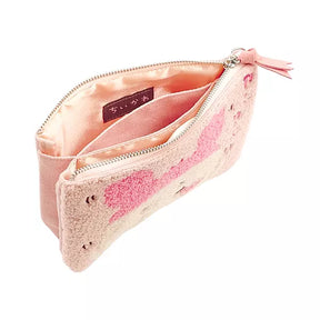 CHIIKAWA Towel / Leather Flat Pouch