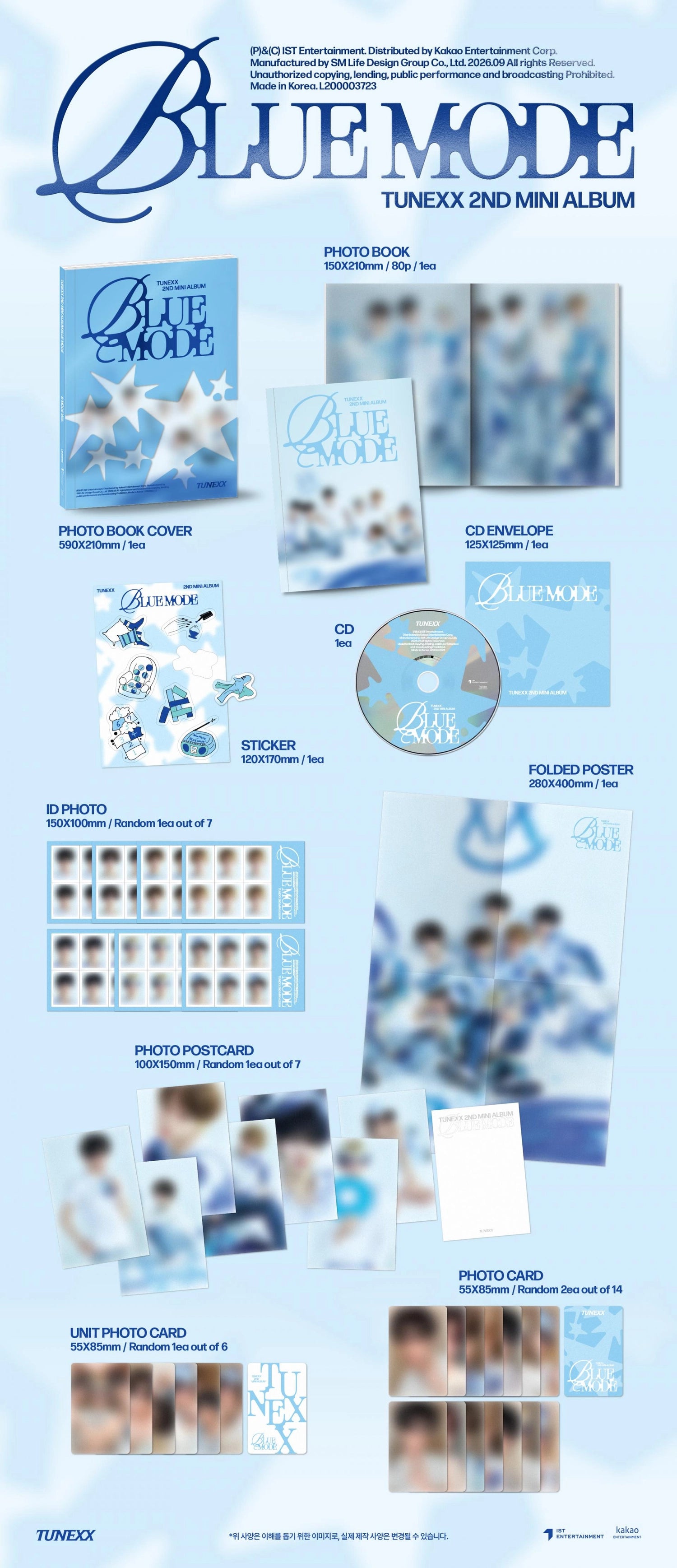TUNEXX 2ND MINI ALBUM - BLUE MODE