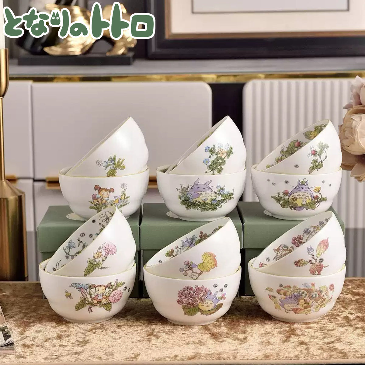 TOTORO© Noritake x  My Neighbor Totoro Rice Bowl 2in1