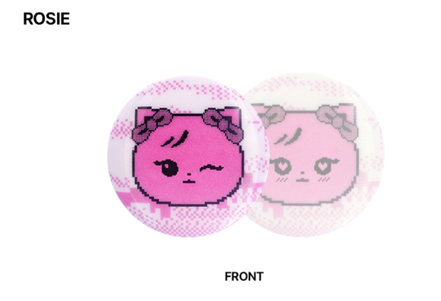 BLACKPINK X TAMAGOTCHI [TAMAGOTCHI] OFFICIAL MD BLACKPINK RANDOM LENTICULAR PIN BUTTON