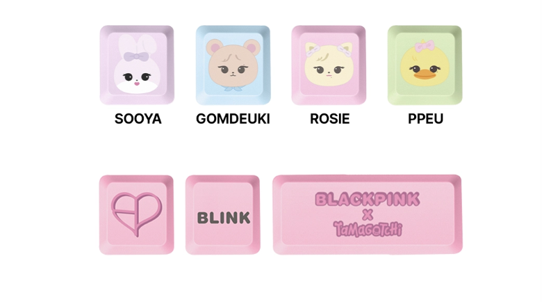BLACKPINK X TAMAGOTCHI [TAMAGOTCHI] OFFICIAL MD BLACKPINK KEYCAP SET