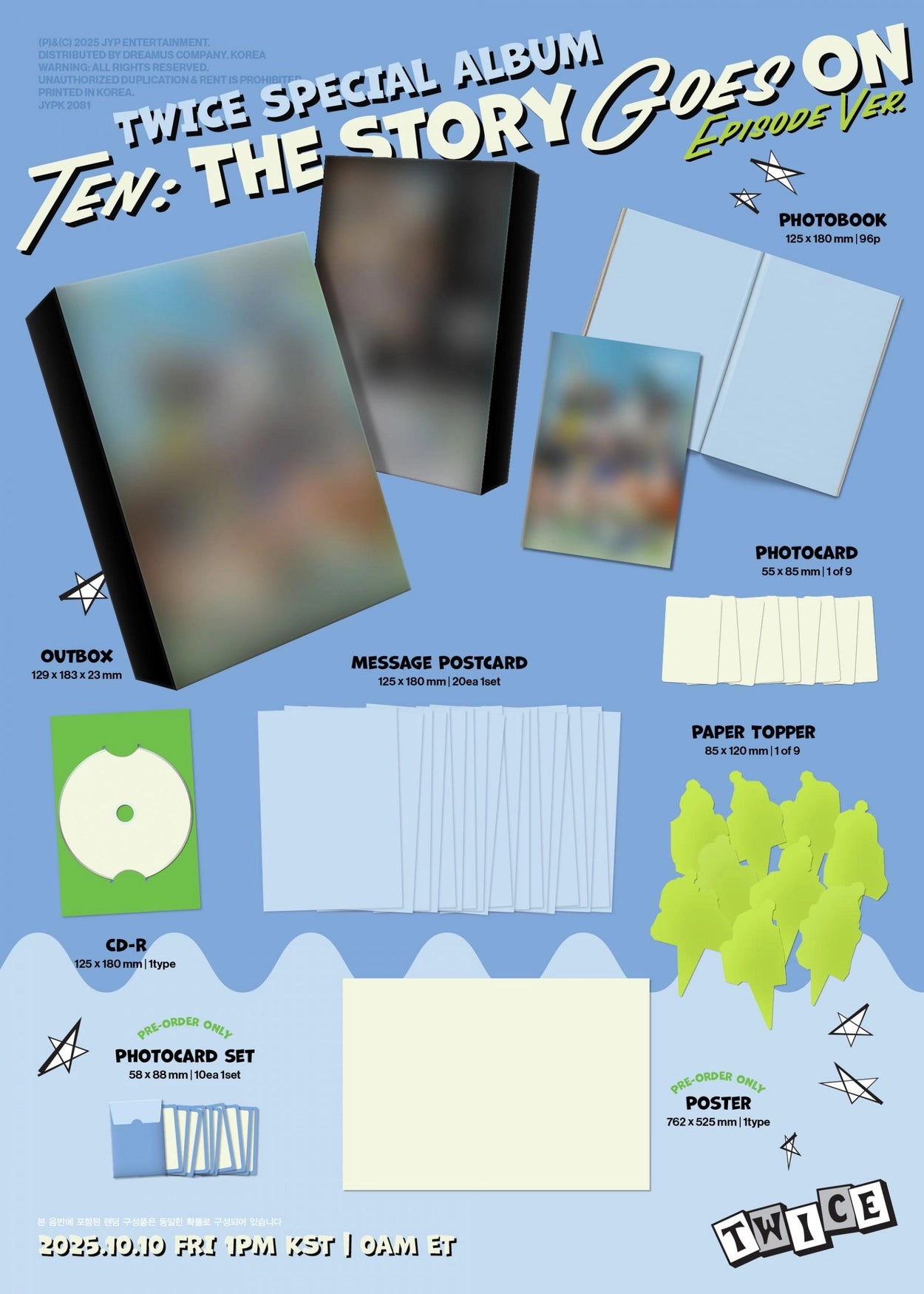 TWICE SPECIAL ALBUM - TEN: THE STORY GOES ON (EPISODE VER.)