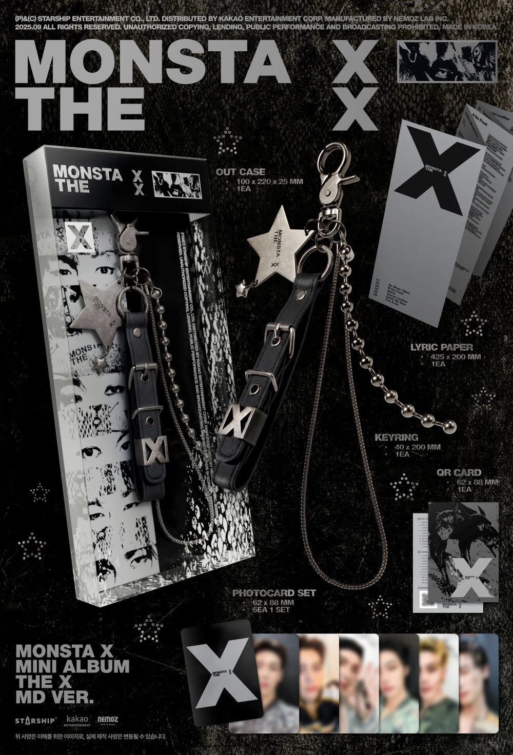 MONSTA X 13TH MINI ALBUM - THE X (MD Ver.) (Limited Edition)