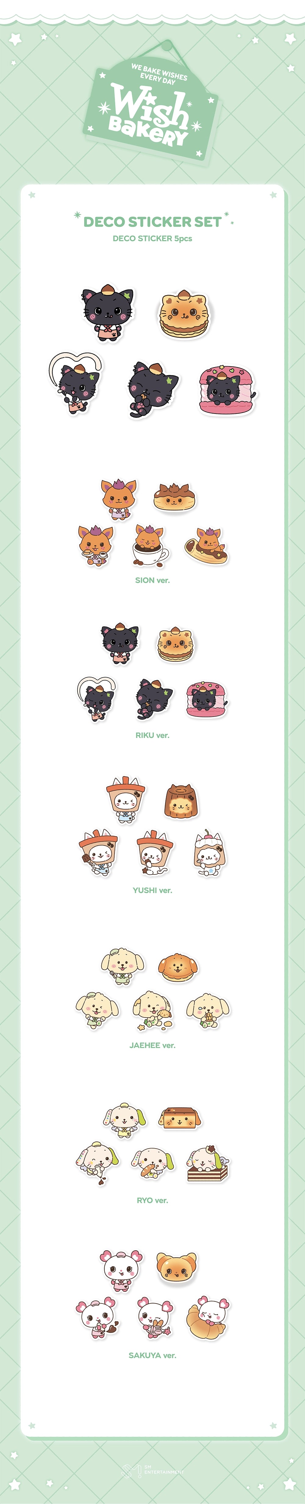 NCT WISH [2026 POP-UP [WISH BAKERY] MD] DECO STICKER SET