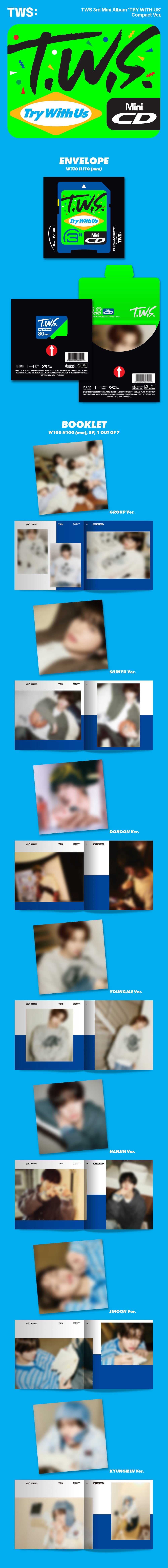 TWS 3RD MINI ALBUM - TRY WITH US (COMPACT VER.)(RANDOM VERSION)