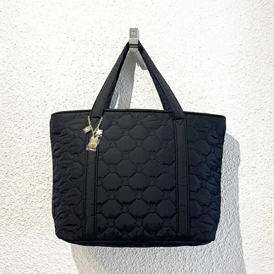 MIFFY© Quilted Horizontal Tote Bag Black (Japan Edition)