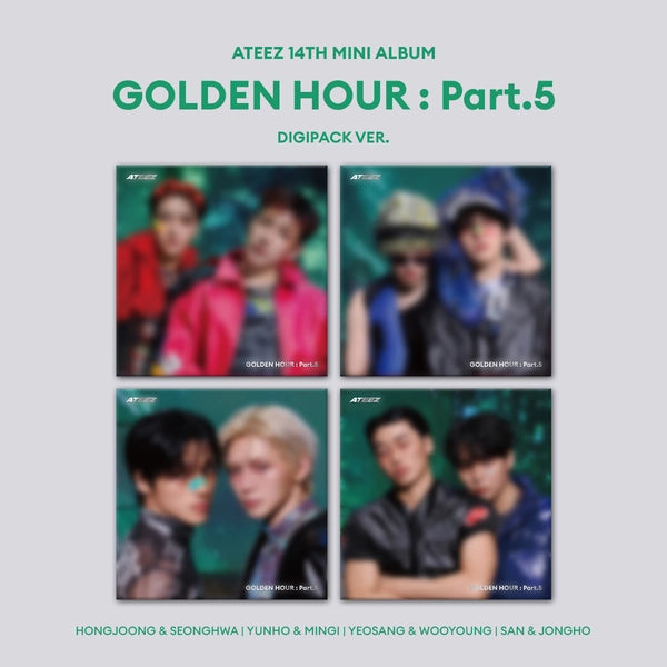 ATEEZ 14TH MINI ALBUM - GOLDEN HOUR : PART.5 (DIGIPACK UNIT VER.)