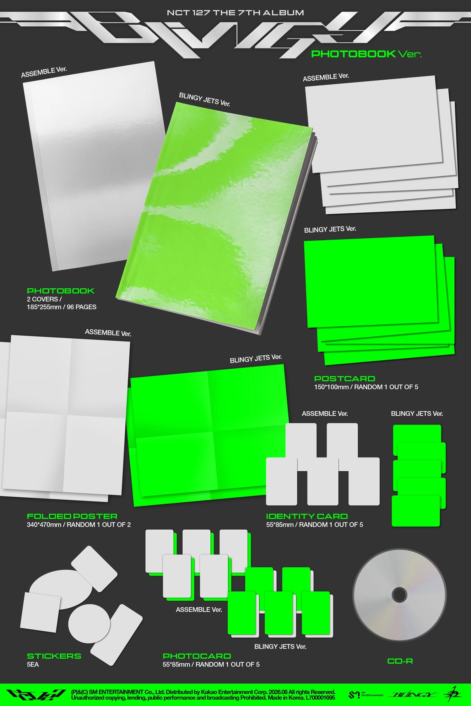 NCT 127 - 7TH ALBUM [BLINGY] (PHOTOBOOK VER.)